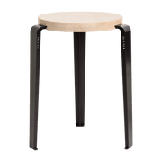 Tabouret en hêtre noir graphite Lou - TIPTOE - The Cool Republic