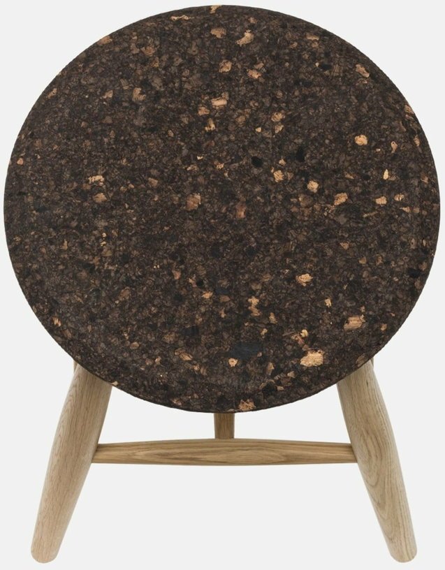 Tabouret en liège foncé et bois naturel Drifted - Hem - The Cool Republic