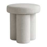 White linen stool Big Foot - 101 Copenhagen - The Cool Republic