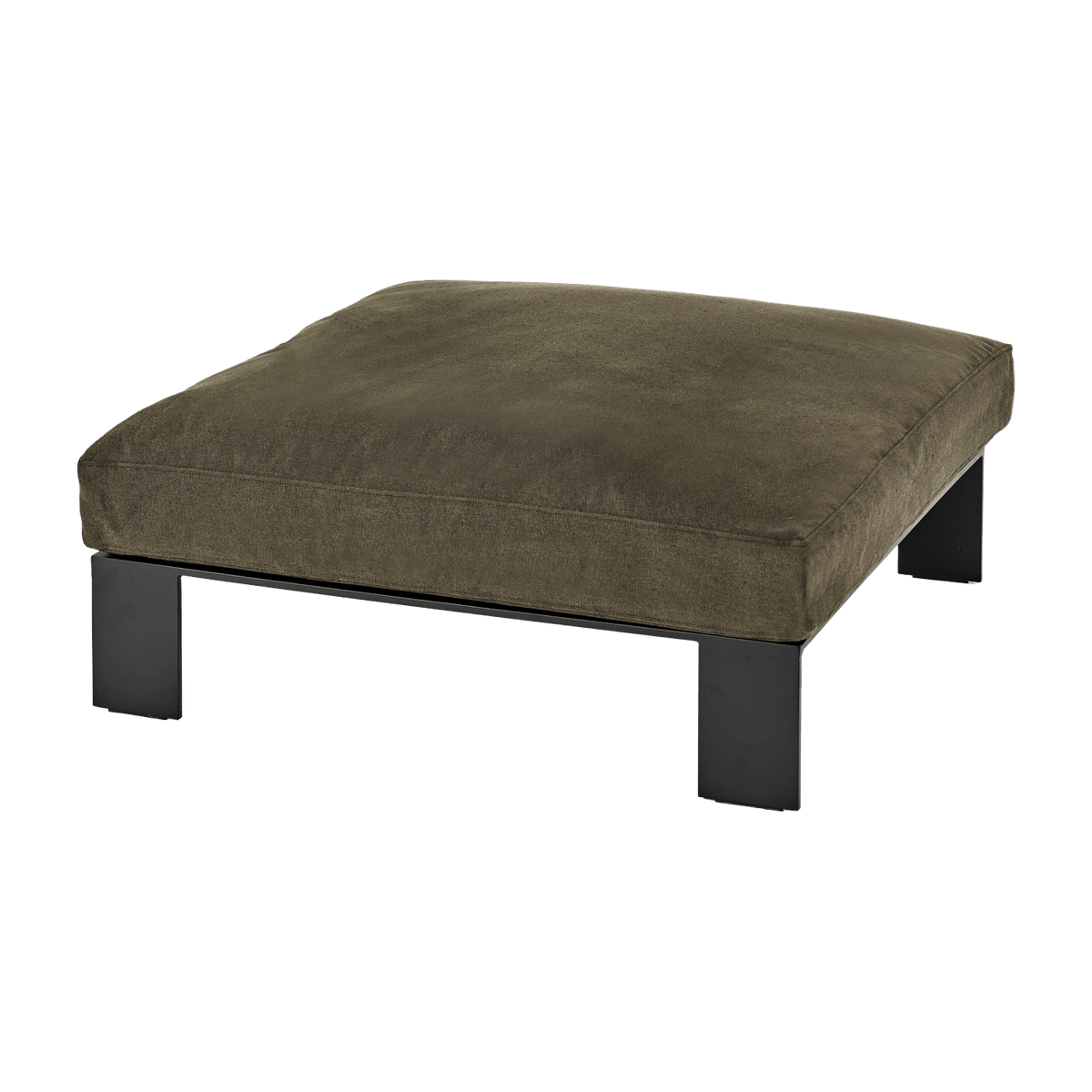 Metal stool with sepia-colored interior cushion 91 X 91 X 20 cm Ottoman - Serax - The Cool Republic