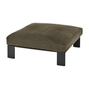 Tabouret en métal avec coussin d'intérieur couleur sépia 91 X 91 X 20 cm Ottoman - Serax - The Cool Republic