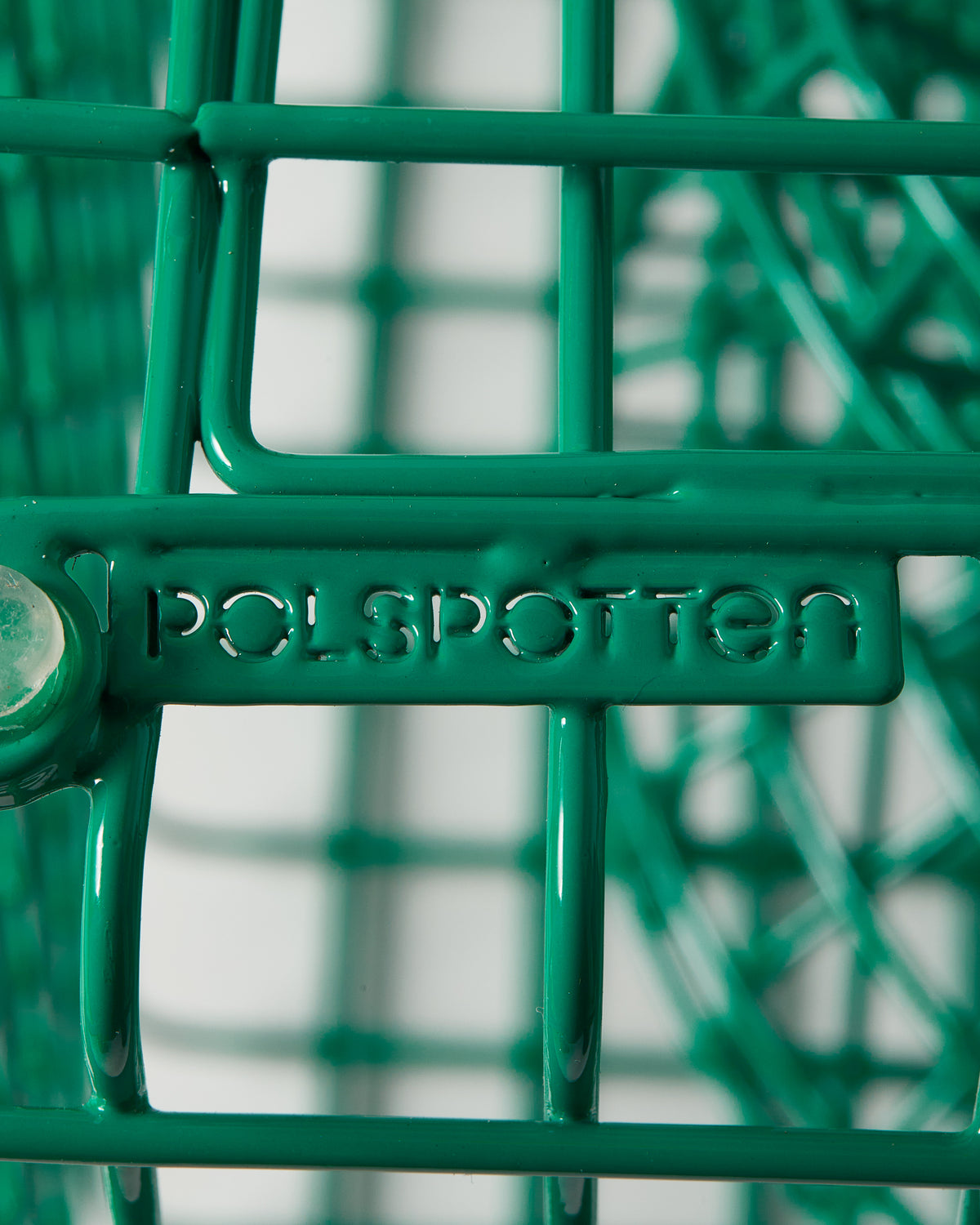 Tabouret en métal vert Zig zag - Pols potten