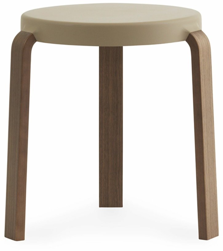 Tabouret en noyer beige TAP Sand - Normann Copenhagen - The Cool Republic