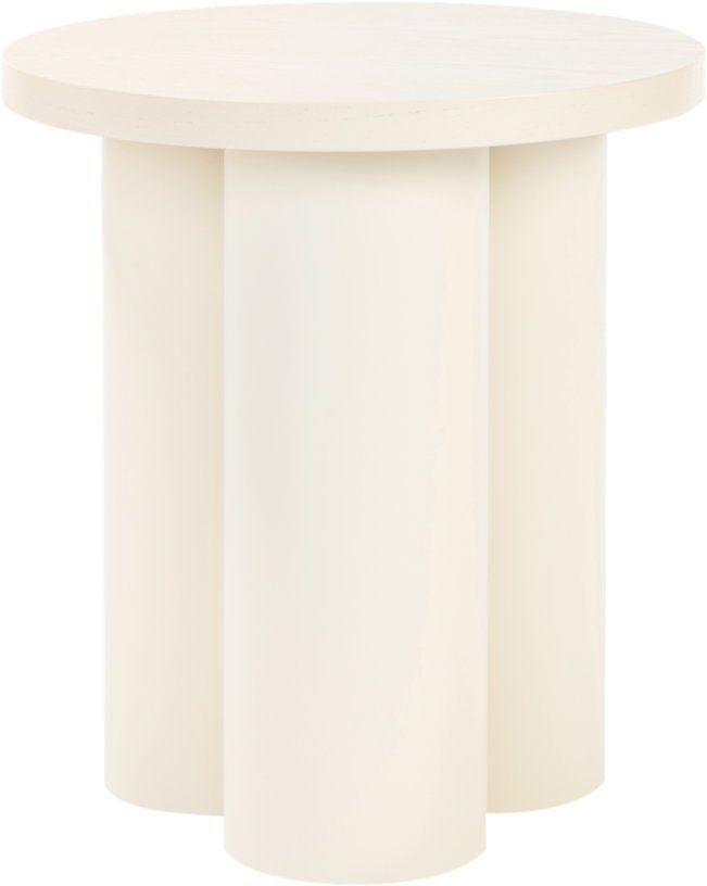Tabouret en placage de chêne et tôle d'acier beige Oly - noo.ma - The Cool Republic