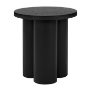 Tabouret en placage de chêne et tôle d'acier noir Oly - noo.ma - The Cool Republic