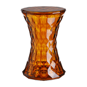 Tabouret en polycarbonate ambre 45 x 30 cm Stone - Kartell - The Cool Republic