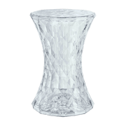 Tabouret en polycarbonate cristal 45 x 30 cm Stone - Kartell - The Cool Republic
