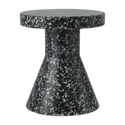 Tabouret en polyéthylène noir Cone Bit noir/blanc - Normann Copenhagen - The Cool Republic