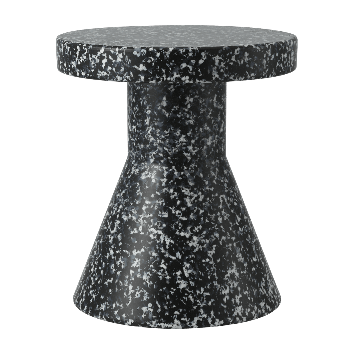 Tabouret en polyéthylène noir Cone Bit noir/blanc - Normann Copenhagen - The Cool Republic