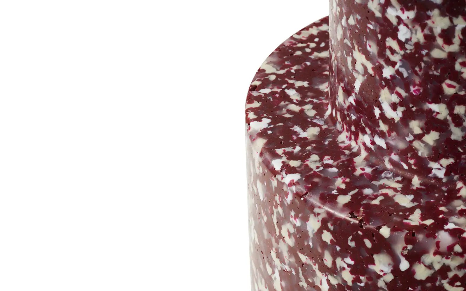 Tabouret en polyéthylène recyclé bordeeaux Bit Stool - Normann Copenhagen - The Cool Republic