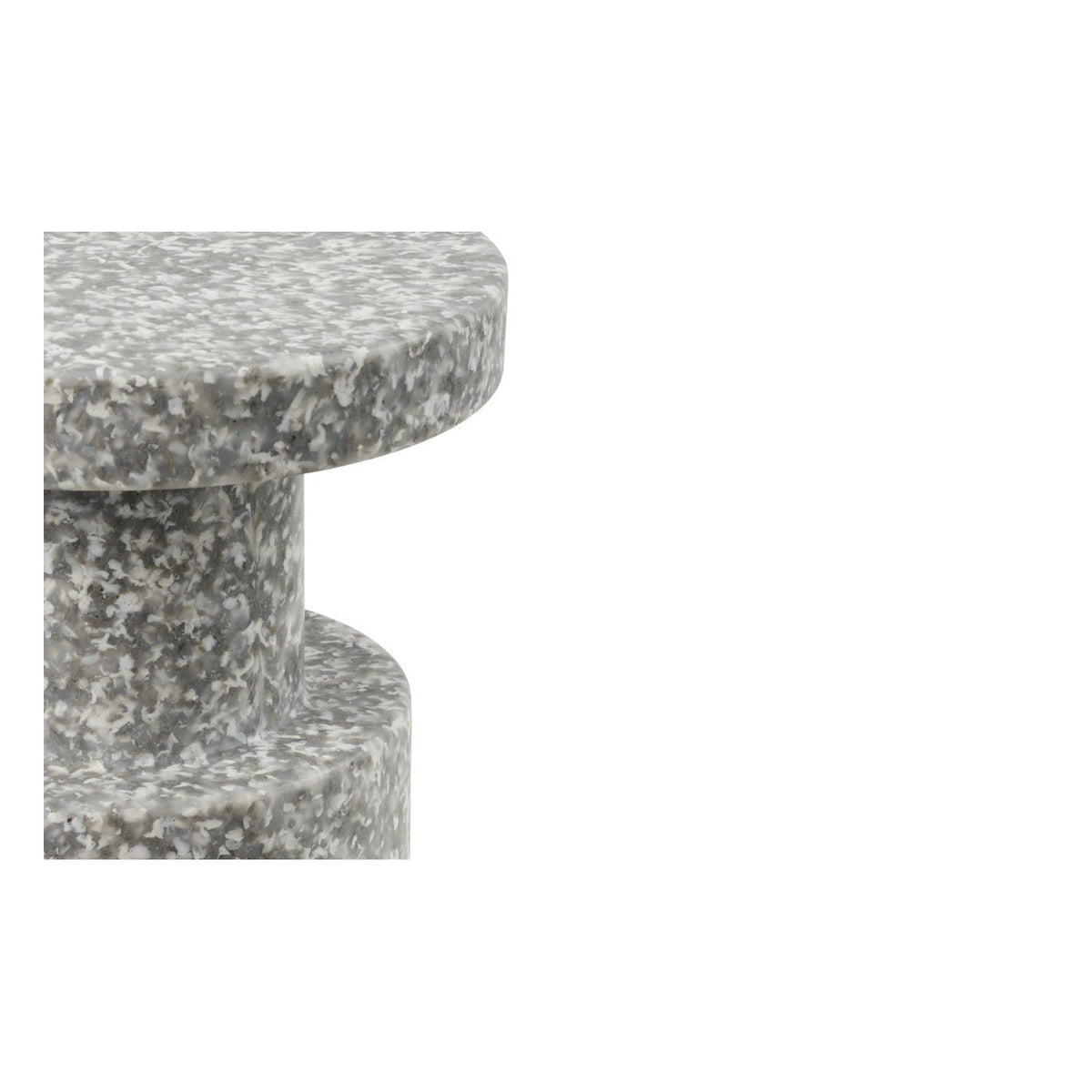 Tabouret en polyéthylène recyclé gris Bit Stool - Normann Copenhagen - The Cool Republic