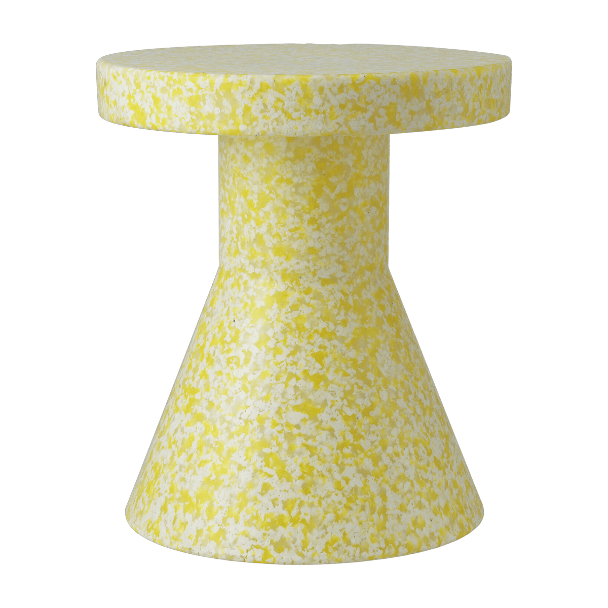 Tabouret en polyéthylène recyclé jaune Cone Bit Yellow - Normann Copenhagen - The Cool Republic