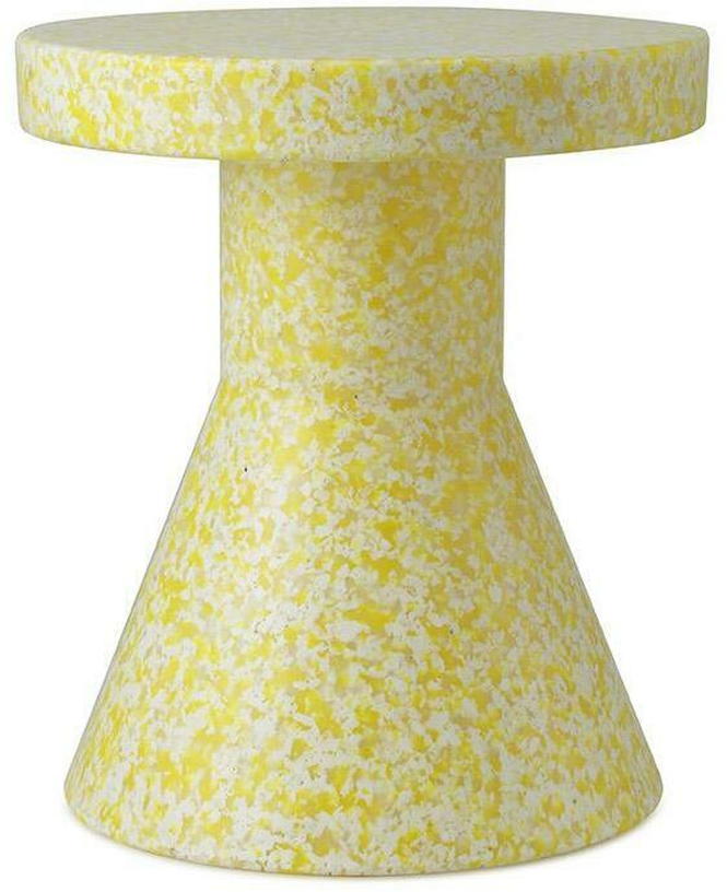 Tabouret en polyéthylène recyclé jaune Cone Bit Yellow - Normann Copenhagen - The Cool Republic