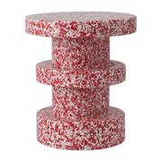 Red recycled polyethylene stool Bit - Normann Copenhagen - The Cool Republic