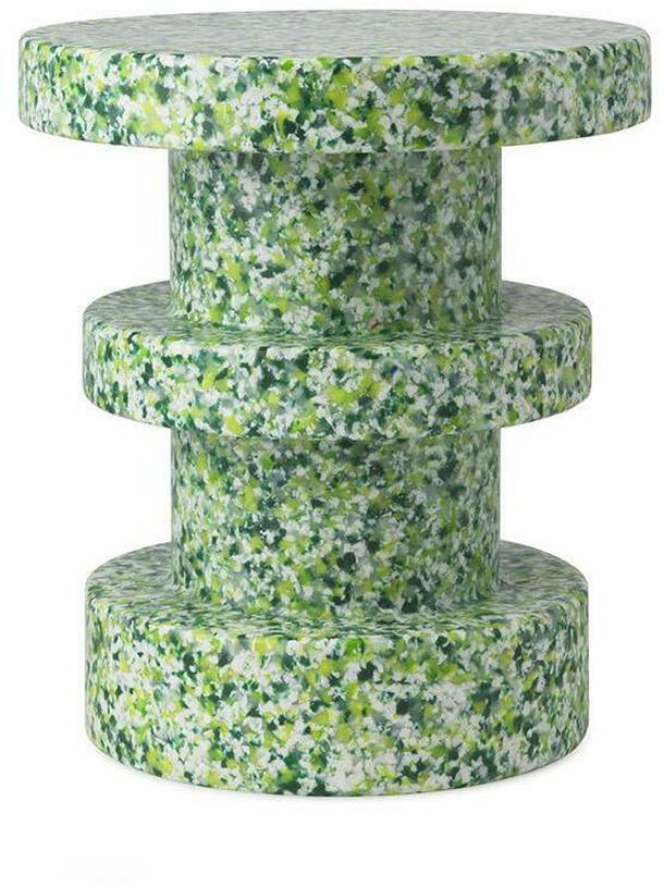 Tabouret en polyéthylène recyclé vert Bit vert - Normann Copenhagen - The Cool Republic