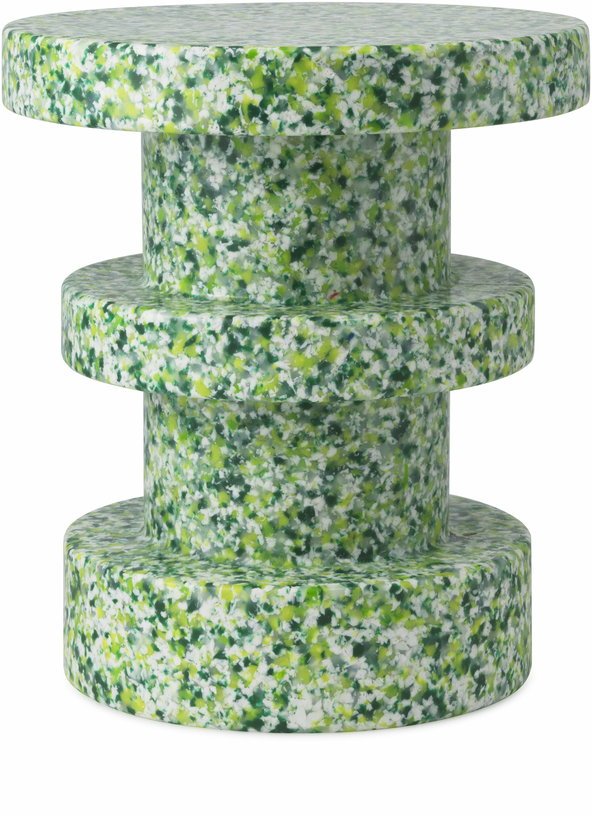 Tabouret en polyéthylène recyclé vert Bit vert - Normann Copenhagen - The Cool Republic