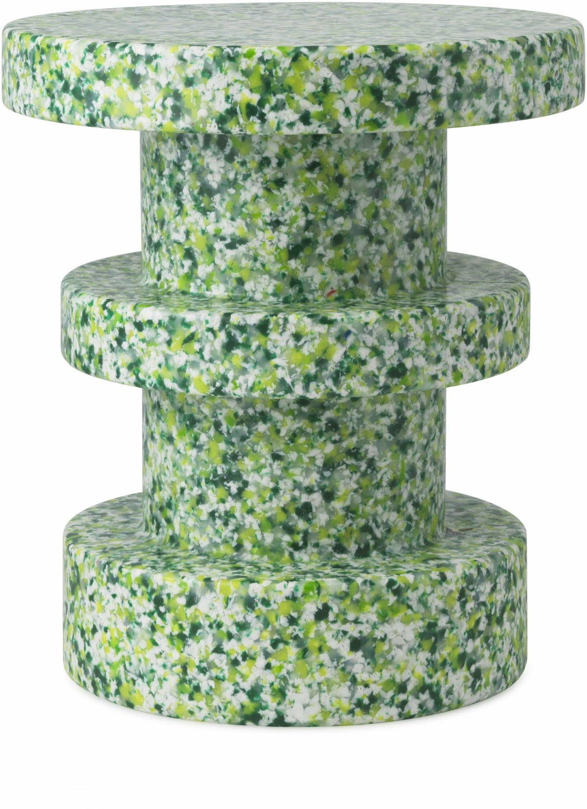 Tabouret en polyéthylène recyclé vert Bit vert - Normann Copenhagen - The Cool Republic