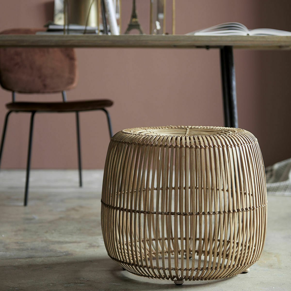 Tabouret en rotin - House Doctor - The Cool Republic