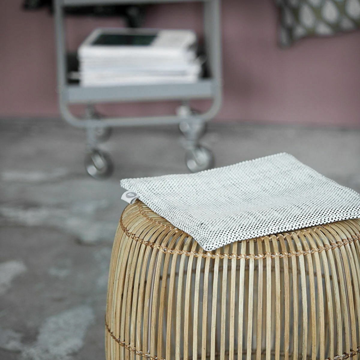 Tabouret en rotin - House Doctor - The Cool Republic