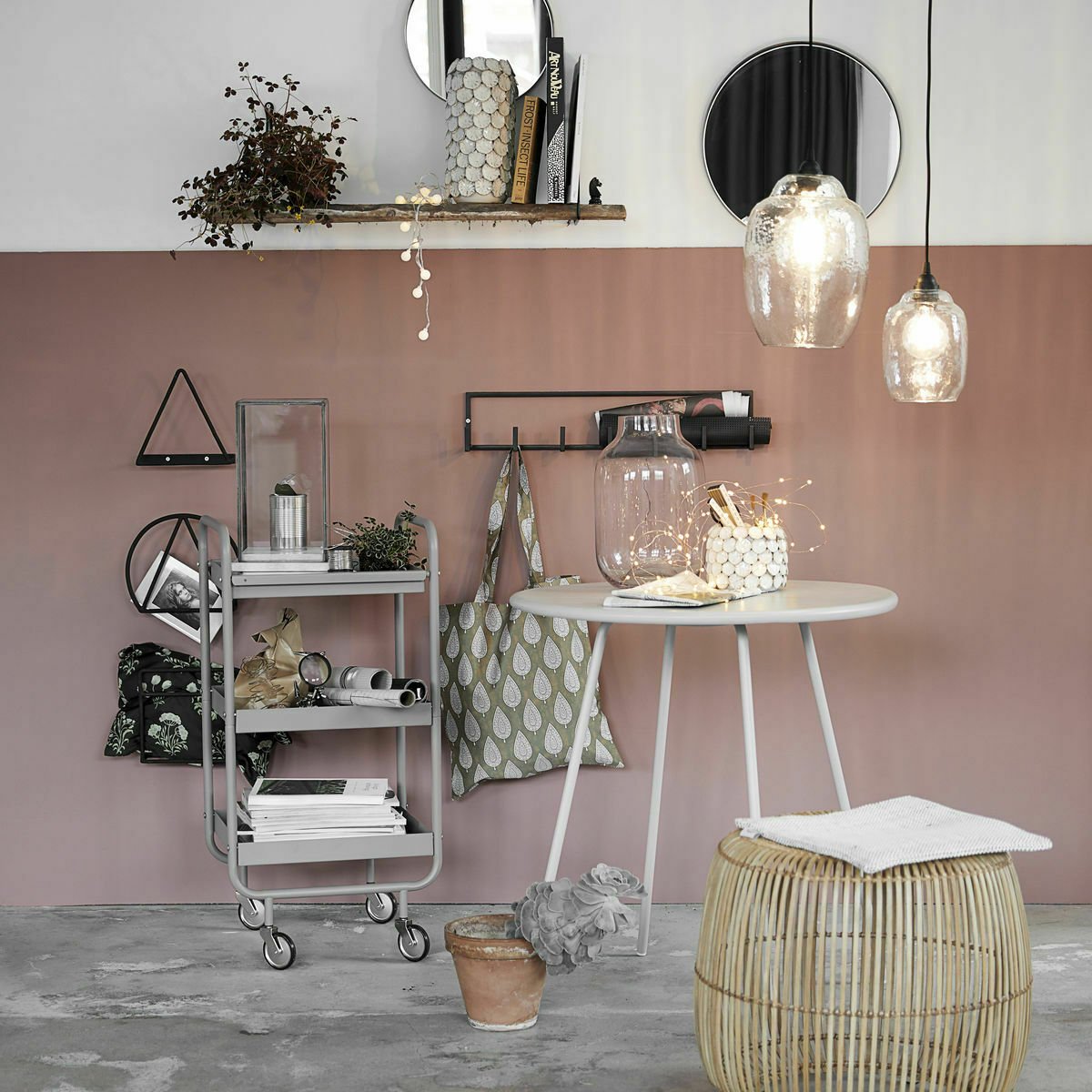 Tabouret en rotin - House Doctor - The Cool Republic