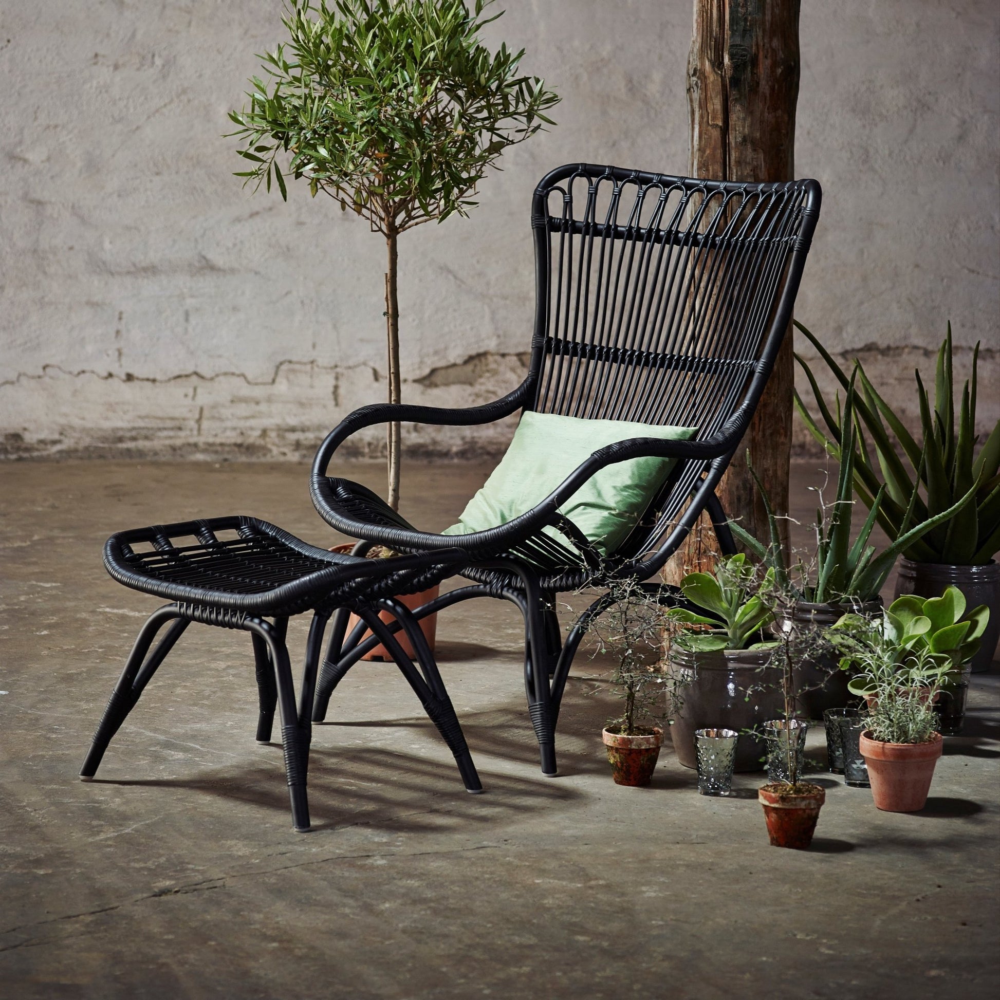 Tabouret en rotin naturel Monet - Sika Design - The Cool Republic