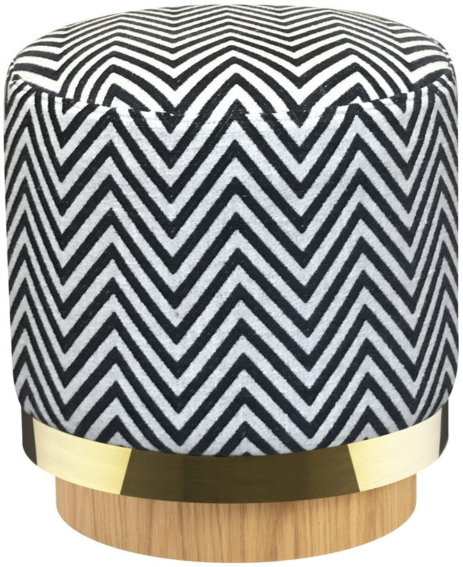 Tabouret en tissu à motif zebra Stool - RED Edition - The Cool Republic