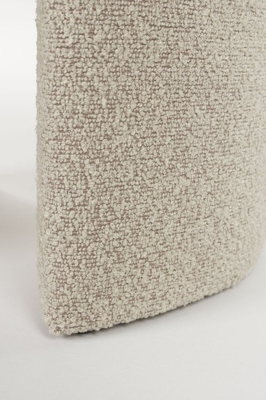 Tabouret en tissu beige 42x46cm Elio - The Cool Republic - The Cool Republic