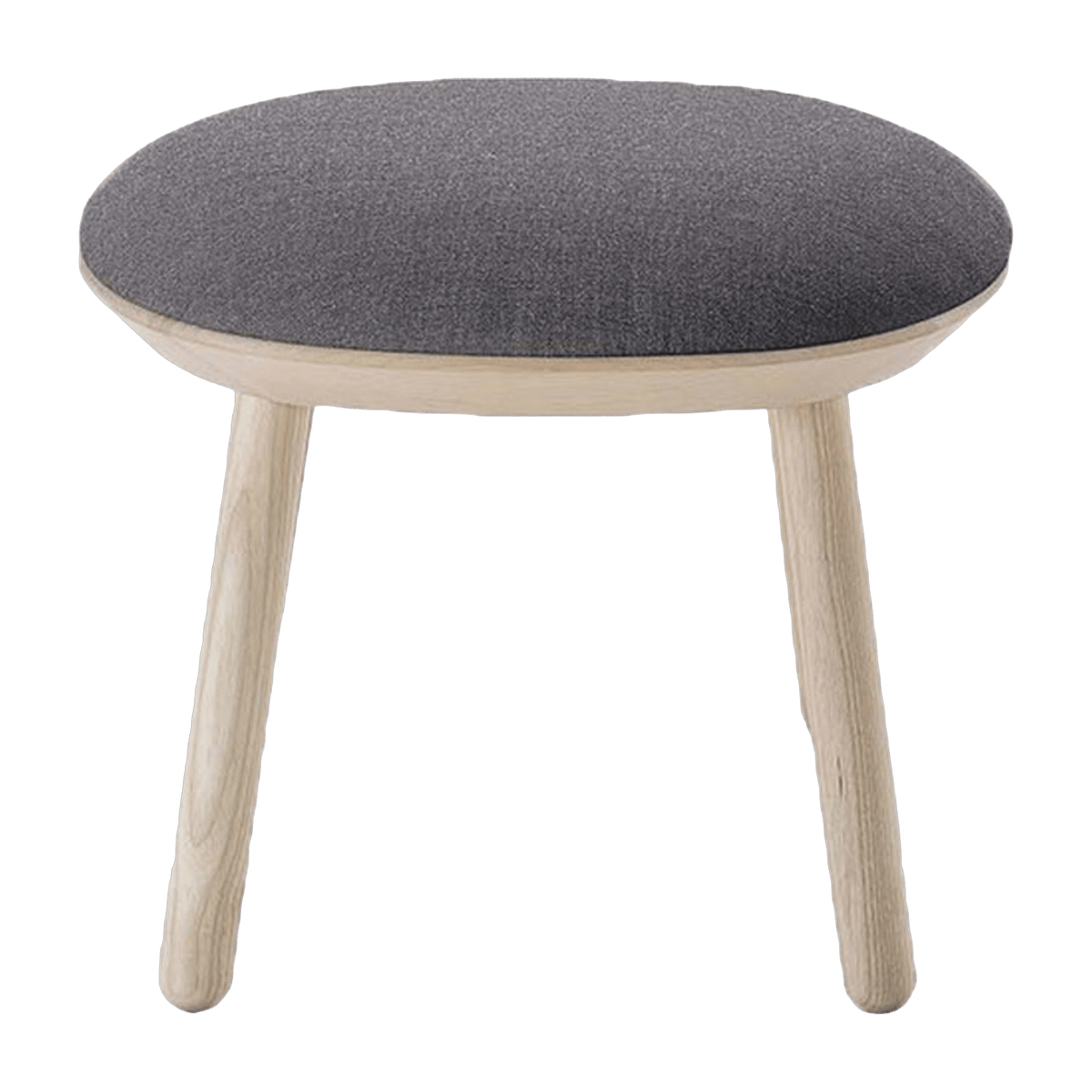 Tabouret en tissu gris Naïve - Emko - The Cool Republic