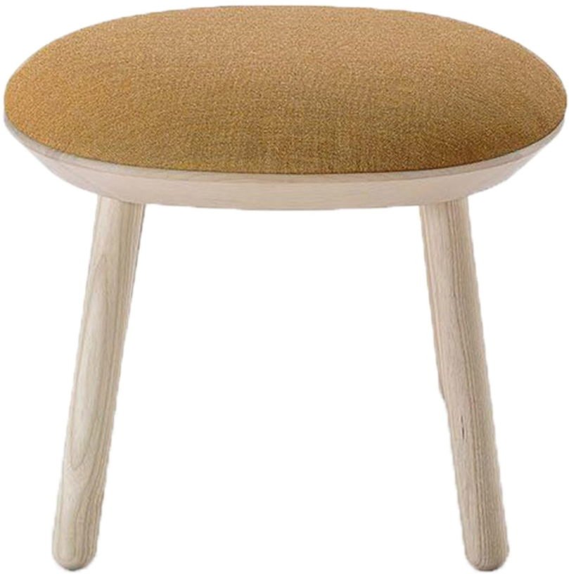 Tabouret en tissu jaune Naïve - Emko - The Cool Republic