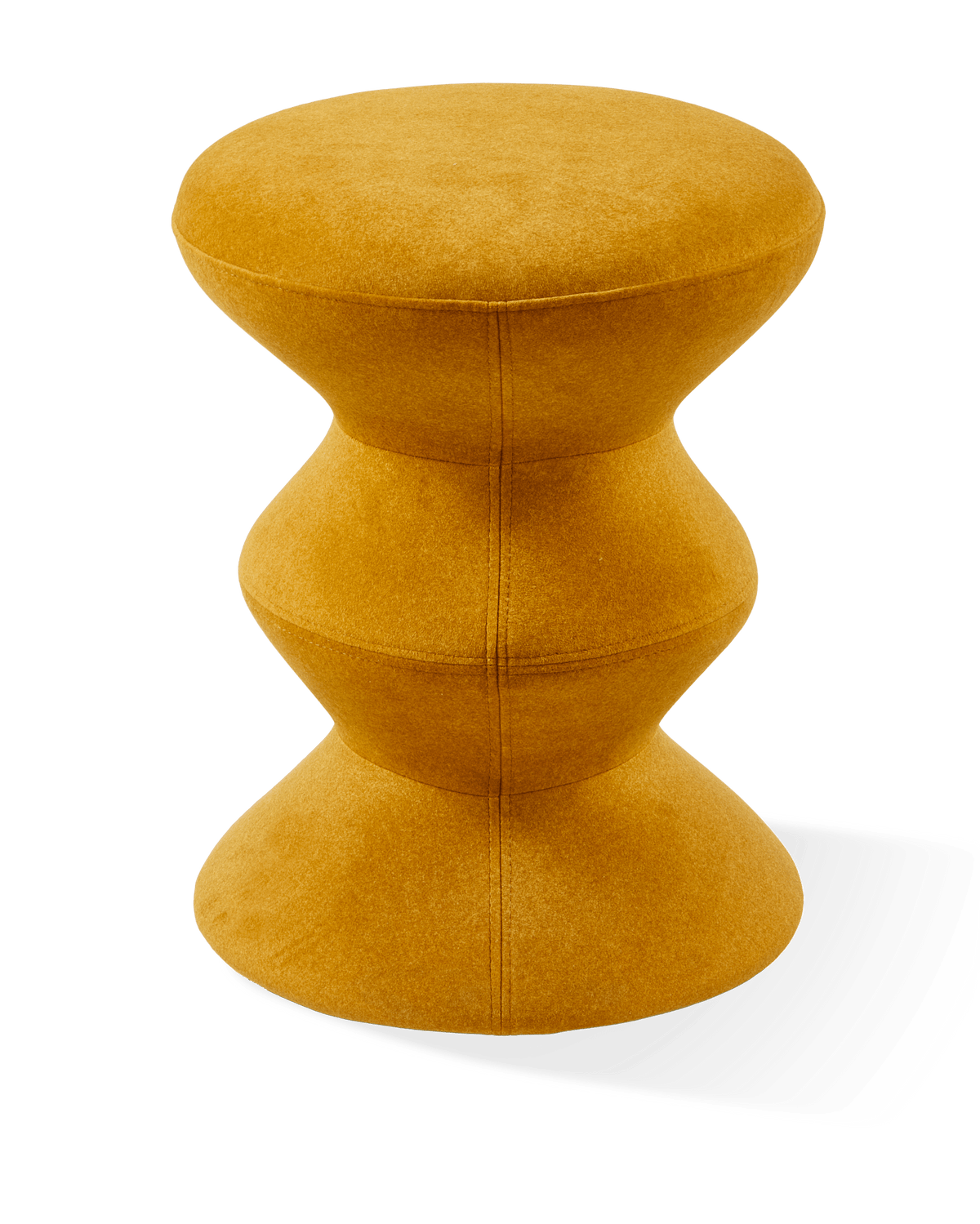 Tabouret en tissu jaune Soft 36x47cm Zig Zag - Pols Potten - The Cool Republic