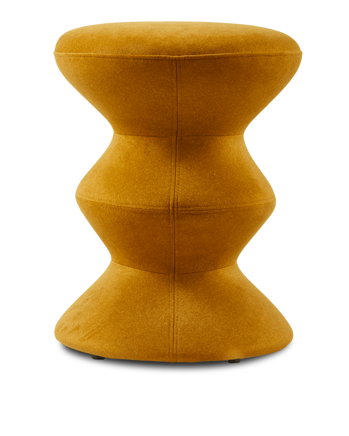 Tabouret en tissu jaune Soft 36x47cm Zig Zag - Pols Potten - The Cool Republic