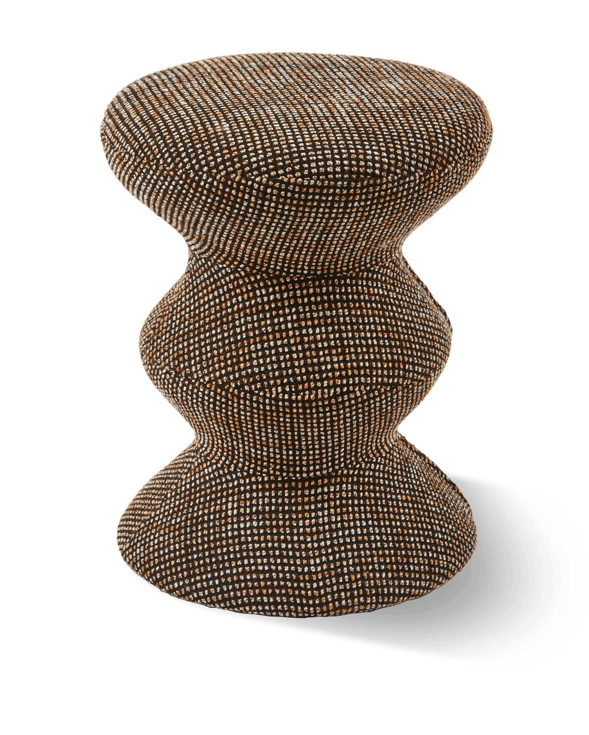 Tabouret en tissu marron Soft 36x47cm Zig Zag - Pols Potten - The Cool Republic