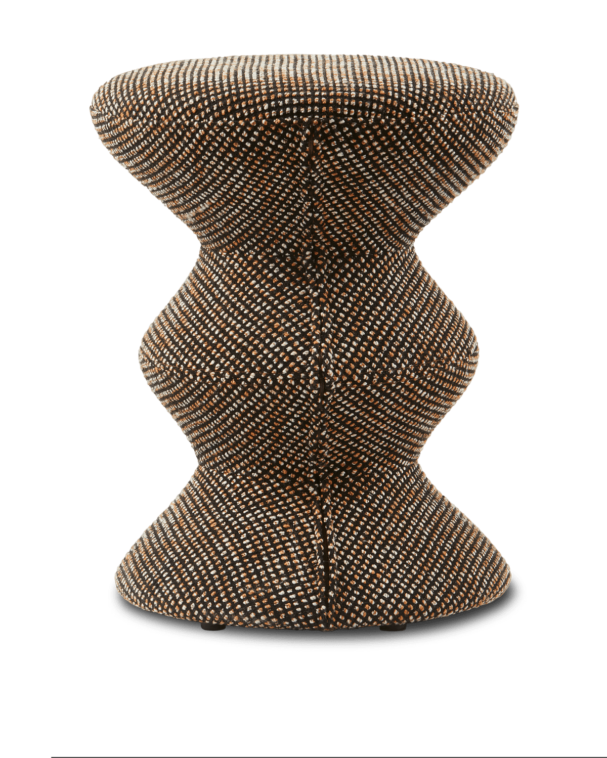 Tabouret en tissu marron Soft 36x47cm Zig Zag - Pols Potten - The Cool Republic