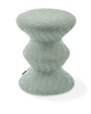 Tabouret en tissu vert clair Soft 36x47cm Zig Zag - Pols Potten - The Cool Republic