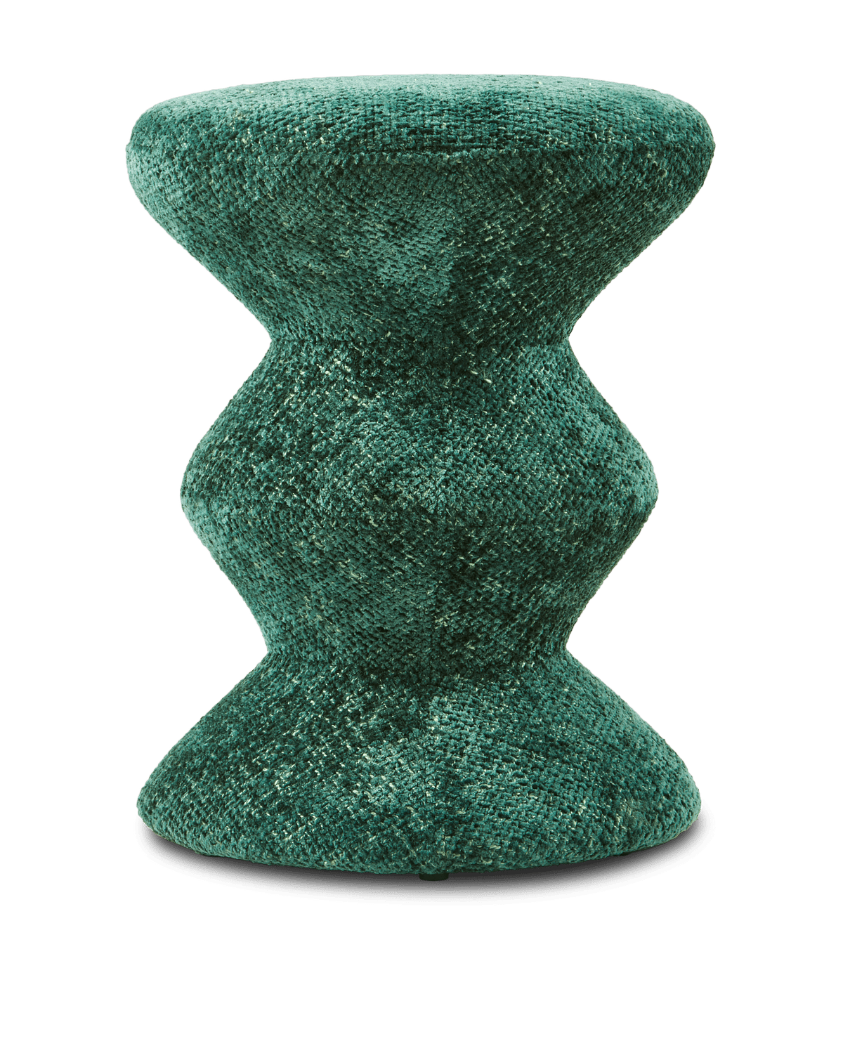 Tabouret en tissu vert foncé Soft 36x47cm Zig Zag - Pols Potten - The Cool Republic