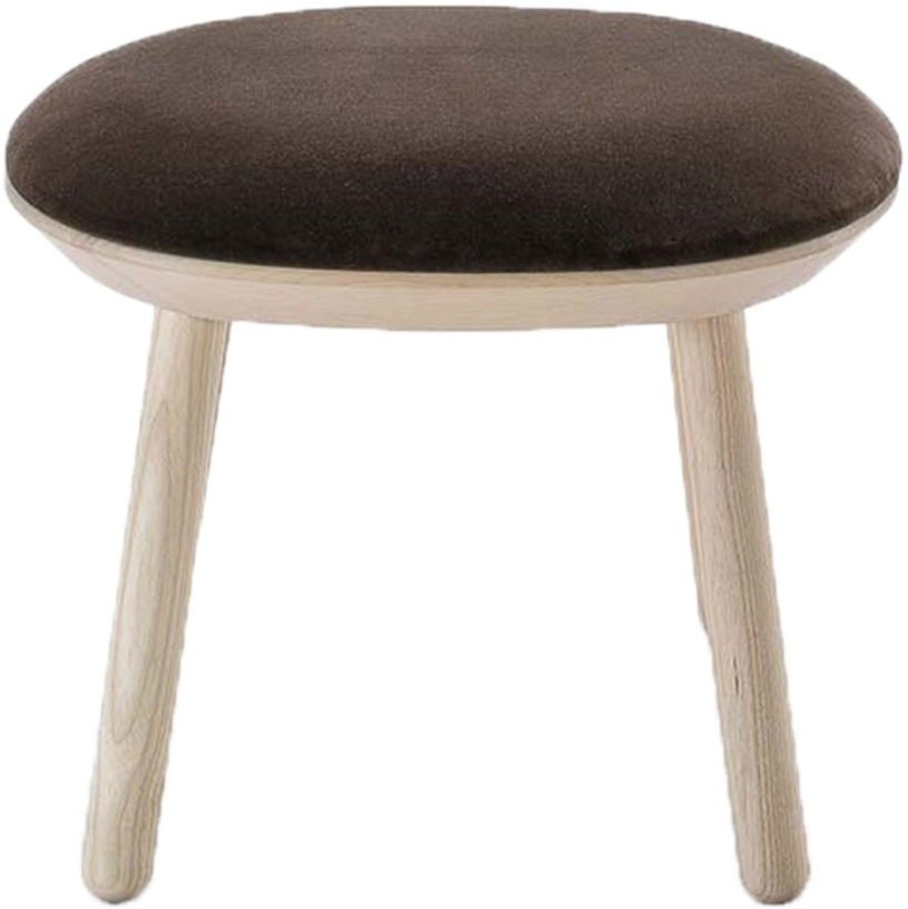 Tabouret en velours marron Naïve - Emko - The Cool Republic