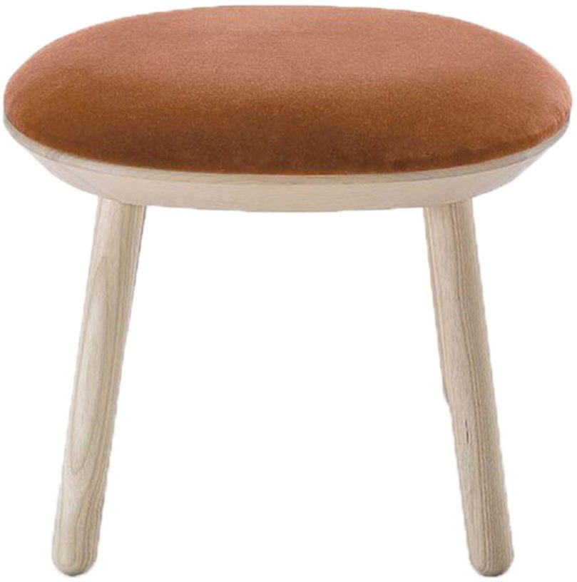 Tabouret en velours terracota Naïve - Emko - The Cool Republic