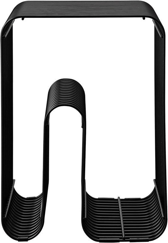 Tabouret et rangement magazine noir 32,4x43cm Curva - AYTM - The Cool Republic