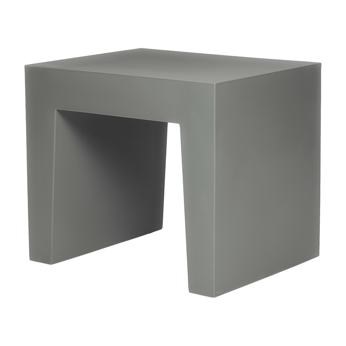 Grey stool in recycled material Concrete - Fatboy - The Cool Republic