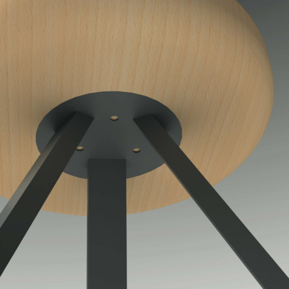 Tabouret haut en chêne et acier sable 65 cm Smack - Matière Grise - The Cool Republic