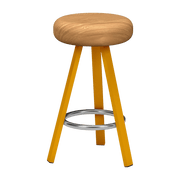 Tabouret haut en chêne et acier safran 65 cm Smack - Matière Grise - The Cool Republic