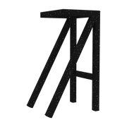 Tabouret haut noir moucheté Bureaurama - Magis - The Cool Republic