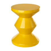 Tabouret jaune laqué Zig Zag - Pols Potten - The Cool Republic
