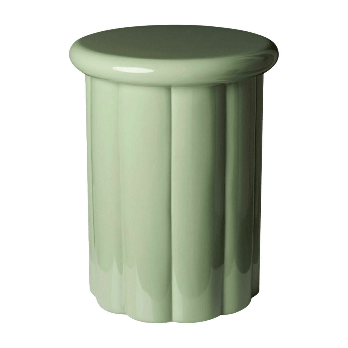 Tabouret laqué vert olive Roman - Pols Potten - The Cool Republic