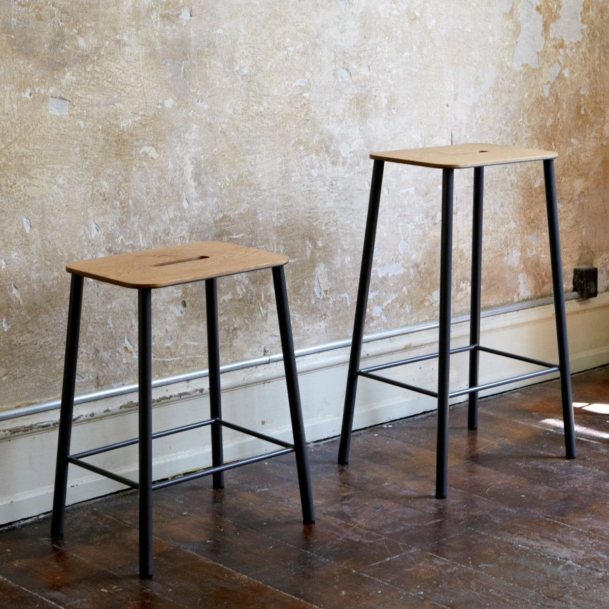 Tabouret noir 50 cm Adam - Frama - The Cool Republic