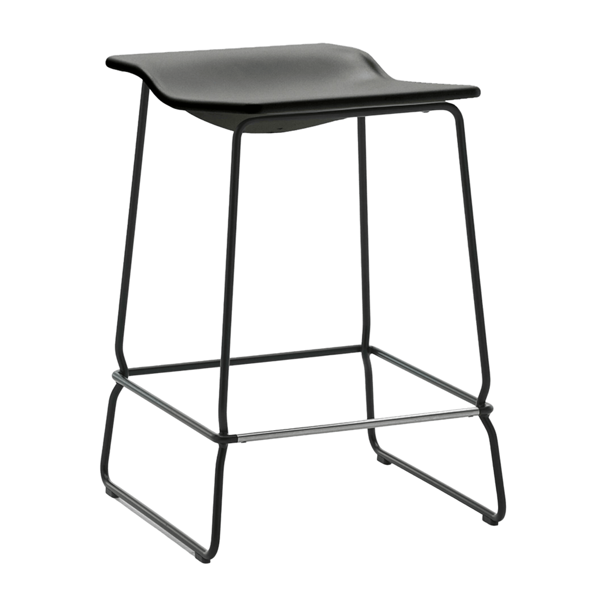 Tabouret noir 61,5 cm Last Minute - Viccarbe - The Cool Republic