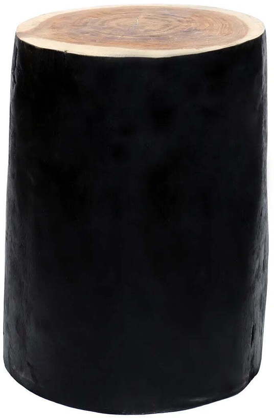 Tabouret noir naturel Tribe - Bazar Bizar - The Cool Republic