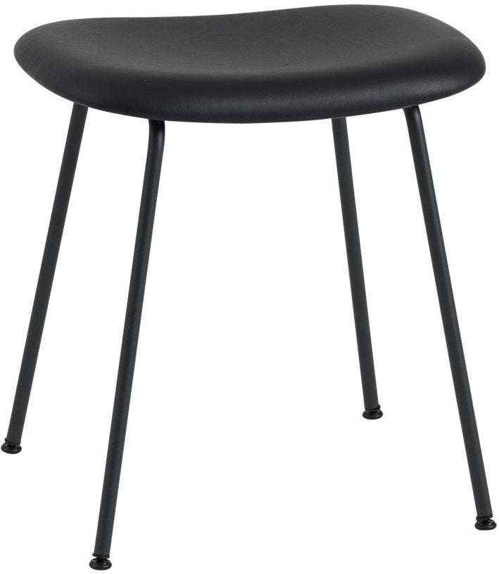 Tabouret noir piétement tubes Fiber - Muuto - The Cool Republic
