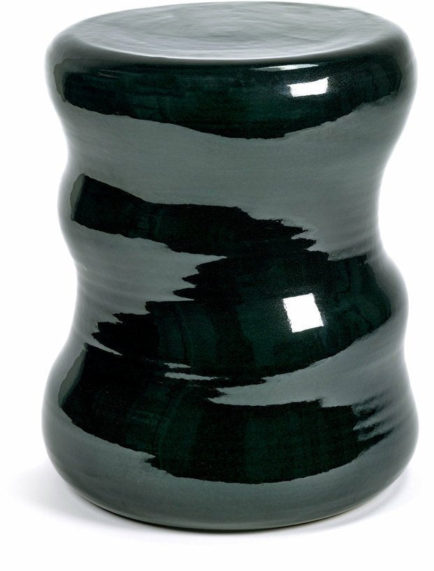 Tabouret organique en céramique vert 28 x 34 cm Marie Michielssen - Serax - The Cool Republic