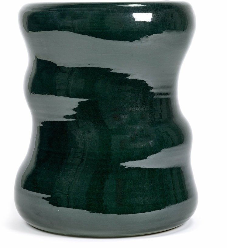 Tabouret organique en céramique vert 28 x 34 cm Marie Michielssen - Serax - The Cool Republic